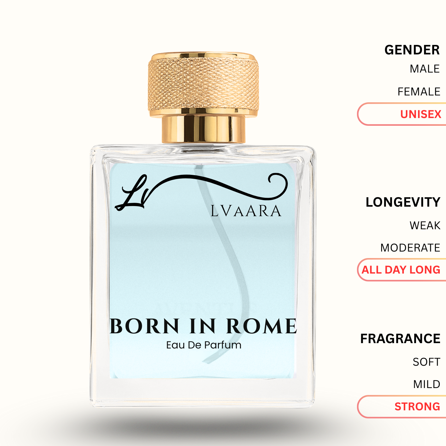 BORN IN ROME | INSPIRED BY BORN* IN R*MA BY V*LENTINO | EDP | UNISEX